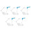 5Ensembles Socle Figurine Stable Plastique Pour Exposition 10