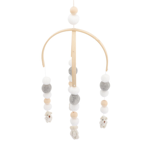 2Pièces Mobile Bébé En Bois Avec Carillons Suspendus 1