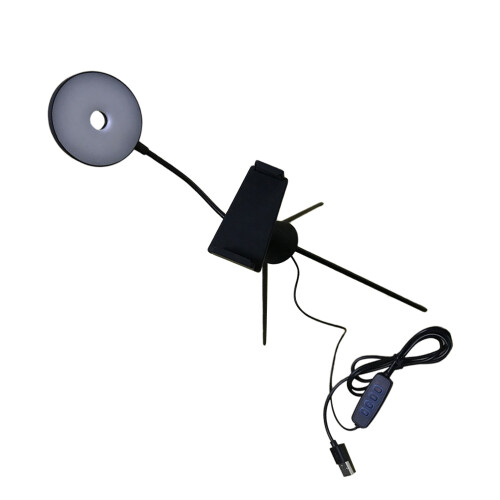 2Pièces Lumière De Remplissage USB Trépied Noir Usage 1
