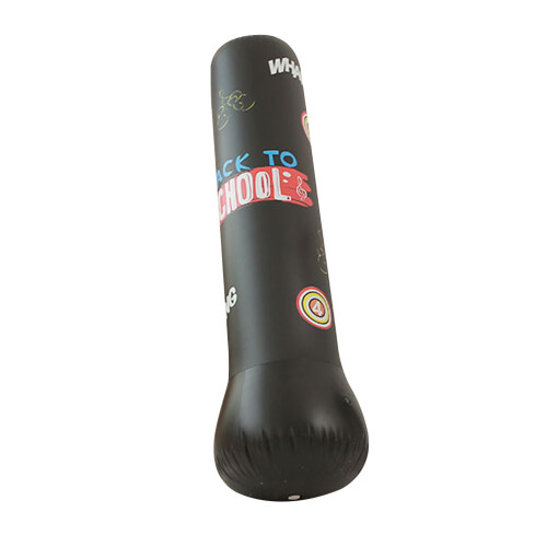 2Pièces De Boxe Gonflable Noire Pour Entraînement Détente