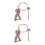 2Pcs Comfortable Pulling Rope Durable Dog and Cat Leash 9