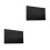 2Pièces Housse Protectrice Écran TV Noire Tissu 7
