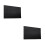 2Pièces Housse Protectrice Écran TV Noire Tissu 4
