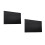 2Pièces Housse Protectrice Écran TV Noire Tissu 9