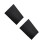2Pièces Housse Protectrice Écran TV Noire Tissu 6