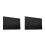 2Pièces Housse Protectrice Écran TV Noire Tissu 3