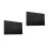 2Pièces Housse Protectrice Écran TV Noire Tissu 5