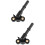 2Pièces Support Levier Noir Durable Facile À Monter 9
