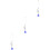 3Pièces Charms Œil Alliage Cristal Suspension Décor 7