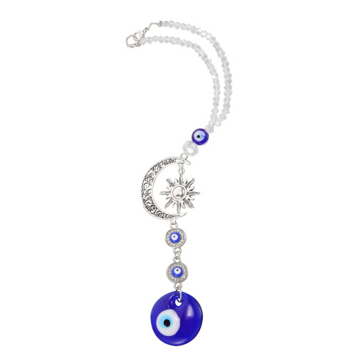 3Pièces Charms Œil Alliage Cristal Suspension Décor 1
