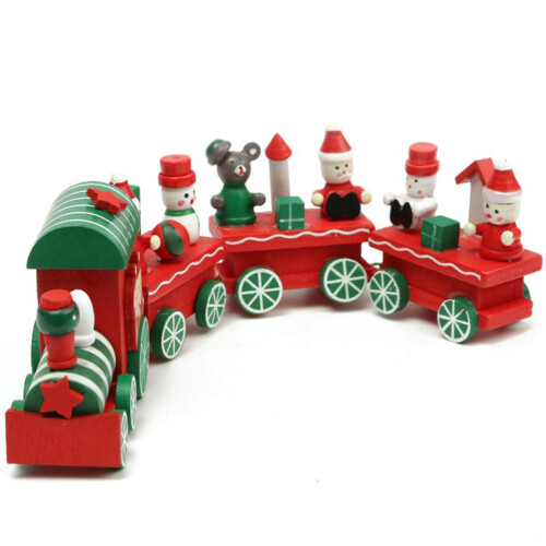 2Pièces Train De Rouge Décoration Et Jouet Enfant