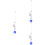 3Pièces Charms Œil Alliage Cristal Suspension Décor 8