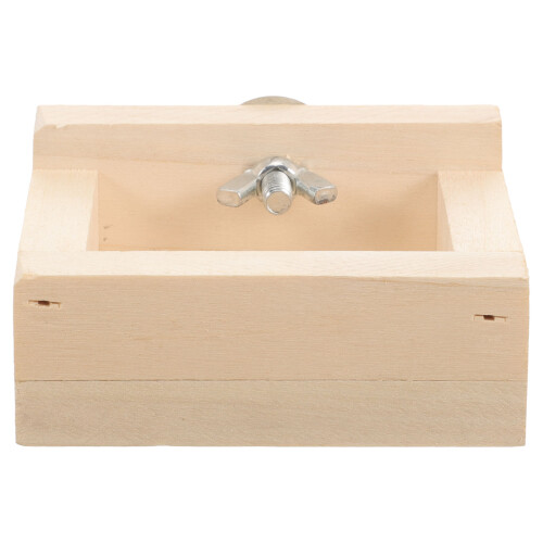 2Pièces En Bois Beige Pour Hamster Assiette Durable Lavable