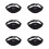 6Pièces Ceinture -Micro Portable Instructor Fitness Noir Robuste 9