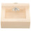 2Pièces En Bois Beige Pour Hamster Assiette Durable Lavable 2