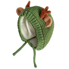 2Pièces Bonnet Crochet Bébé Vert Adorable