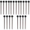 10Paren Zwarten Handvat Tongue Drum Sticks Percussie Mallets 5