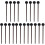 10Paren Zwarten Handvat Tongue Drum Sticks Percussie Mallets 4