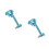 2Pièces Support Aluminium Réglable Anti-Vibration 10