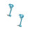 2Pièces Support Aluminium Réglable Anti-Vibration 9