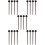 10Paren Zwarten Handvat Tongue Drum Sticks Percussie Mallets 10