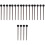 10Paren Zwarten Handvat Tongue Drum Sticks Percussie Mallets 6