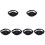 6Pièces Ceinture -Micro Portable Instructor Fitness Noir Robuste 7