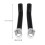 2Pièces Grip Poignées Guidon Noir Métal Durable Optimisé 1