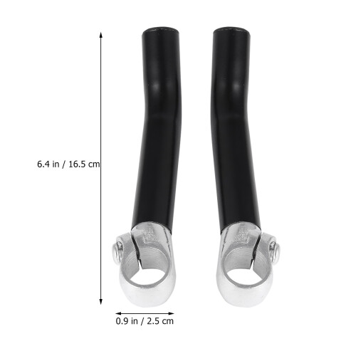 2Pièces Grip Poignées Guidon Noir Métal Durable Optimisé