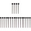 10Paren Zwarten Handvat Tongue Drum Sticks Percussie Mallets 7