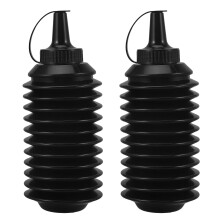 6St Opvouwbare Bead Bottle PP Zwart Draagbare Kralenopslag Voor Buiten