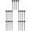 10Paren Zwarten Handvat Tongue Drum Sticks Percussie Mallets 8