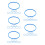 40Pcs Mic Grille Rings Rubber for Conference and Performance Use 11