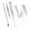 2Ensembles Accessoires Saxophone Acier Résistant Anti-Corrosion Argent 2