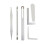 2Ensembles Accessoires Saxophone Acier Résistant Anti-Corrosion Argent 3