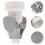 2Pièces Convertisseur Lait Clip PP Durable Bébé 7