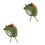 2Pièces Bonnet Crochet Bébé Vert Adorable 3