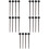 10Paren Zwarten Handvat Tongue Drum Sticks Percussie Mallets 9
