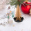 96Pièces Base Décorative Sapin Mini Noir Pour 10