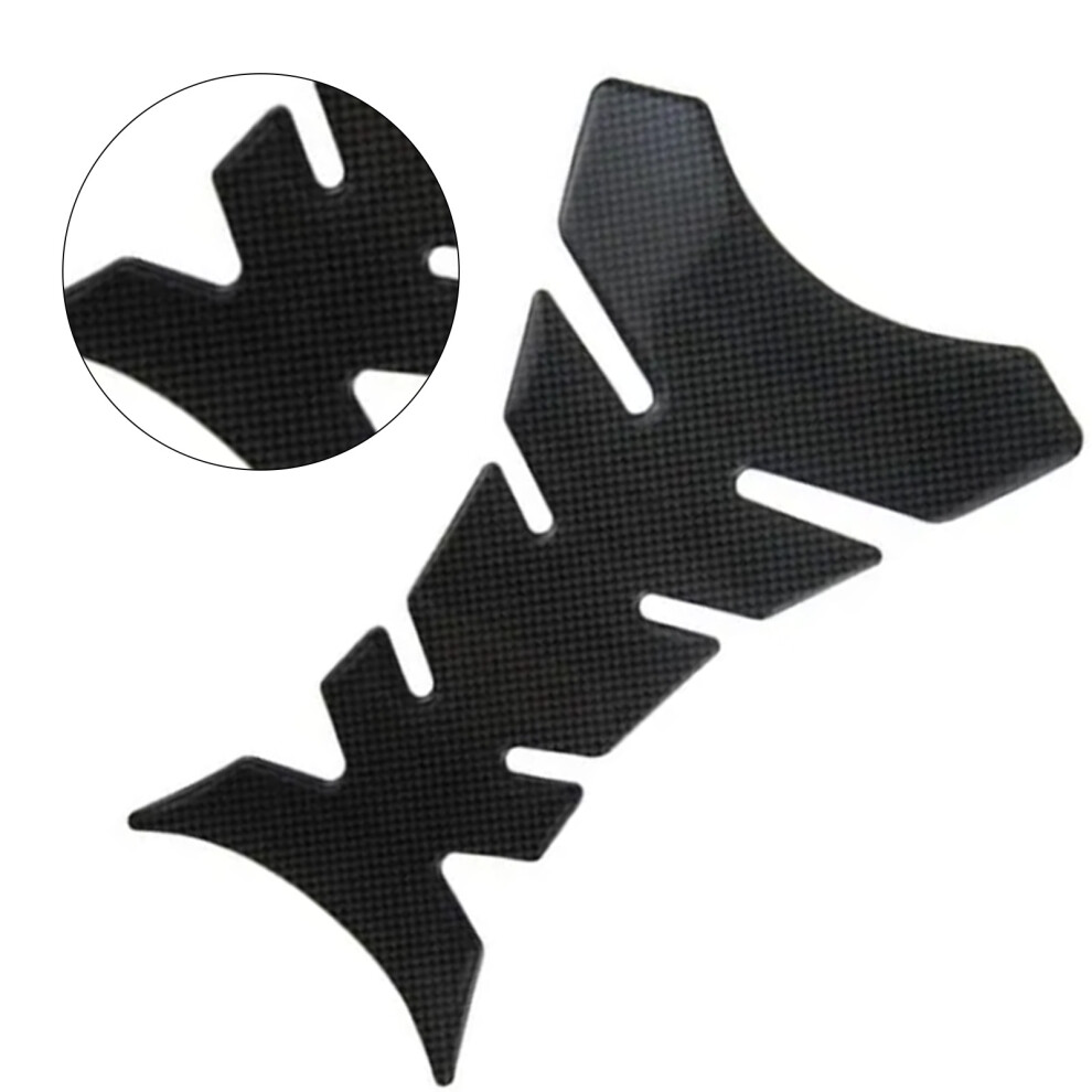 Motorcycle Carbon Fiber Skull Tank Decal 19.7X13.4cm Universal Fit 4671380880306