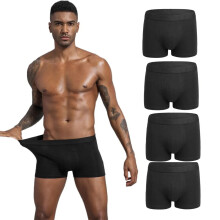 Sous-vêtements masculins en coton noir 5XL/XXL, séchage rapide, grande élasticité
