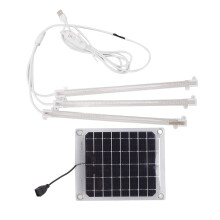 Lâmpada de cultivo com tecnologia solar sustentável, função liga/desliga automática para plantas de interior, painéis de luz ultrafinos
