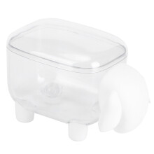 Innovative Sheep-Shaped Q-Tip Holder, Versatile Stylish Cotton Swab Organizer For Office Or Home Use, Clear Acrylic Containers To Store Office