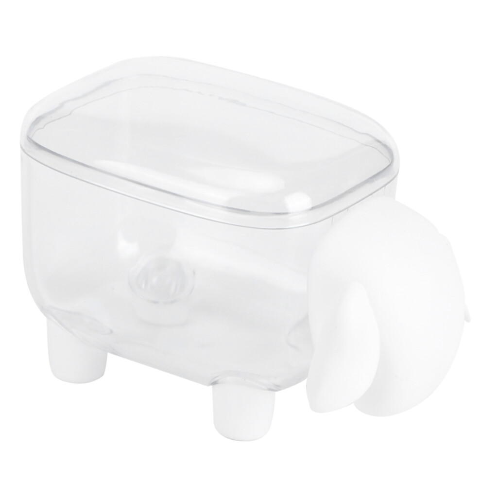 Innovative Sheep-Shaped Q-Tip Holder, Versatile Stylish Cotton Swab Organizer For Office Or Home Use, Clear Acrylic Containers To Store Office