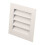 Conçu pour une ventilation de pignon optimisée, ce conduit de ventilation de grenier en aluminium robuste et durable présente une conception 2