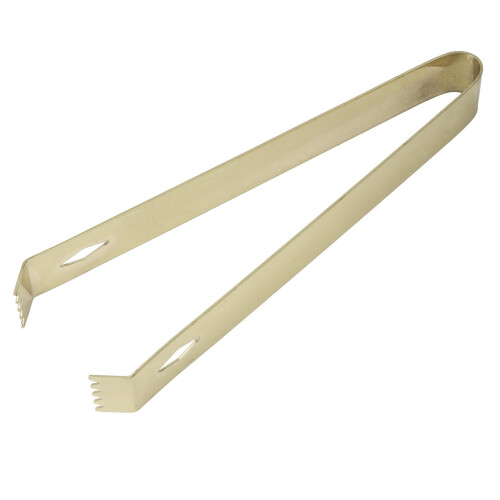 Κομψές επιχρυσωμένες λαβίδες πάγου από ανοξείδωτο ατσάλι, σχεδιασμός σε σχήμα U, 2