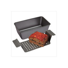 12-Zoll Chicago Metallic Professional Healthy Fleischlaibpfanne Antihaft Grillteller Rechteckiger Laib