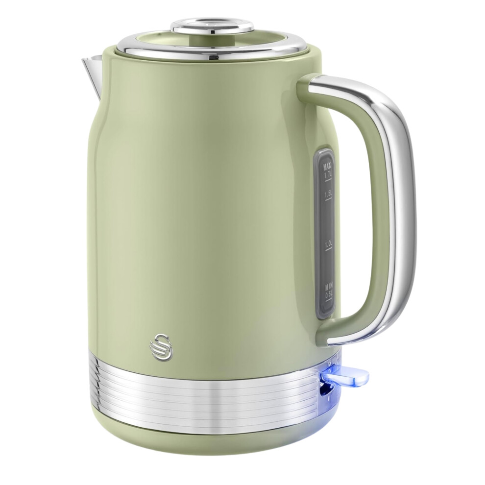 Swan Retro Revive 1.7L Jug Kettle 3Kw Fast Boil Sk19025grn Green
