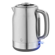 Swan Solace 1.7L Cream Stainless Steel Jug Kettle - Rapid Boil & Stylish Design