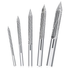 (5 Pack, Silver) 5 Pack Reifen-Bit, verschiedene Größen, Reifenreparatur-Karbid-Bohrer, Reifenpflaster, Plug-Cutter, Drahtschere